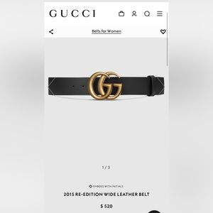 Women’s Gucci Belt Size 90-36